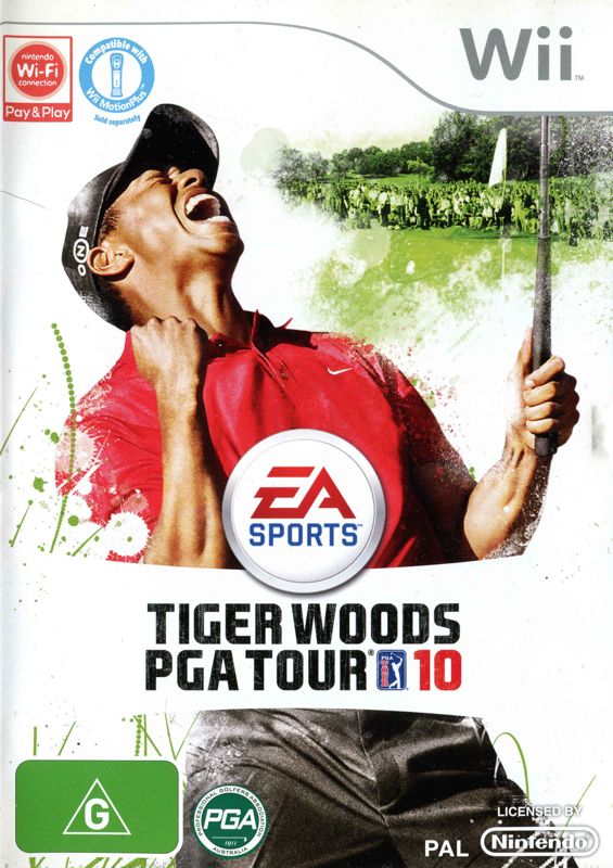Tiger Woods PGA Tour 10 (MotionPlus Bundle) box art for Wii